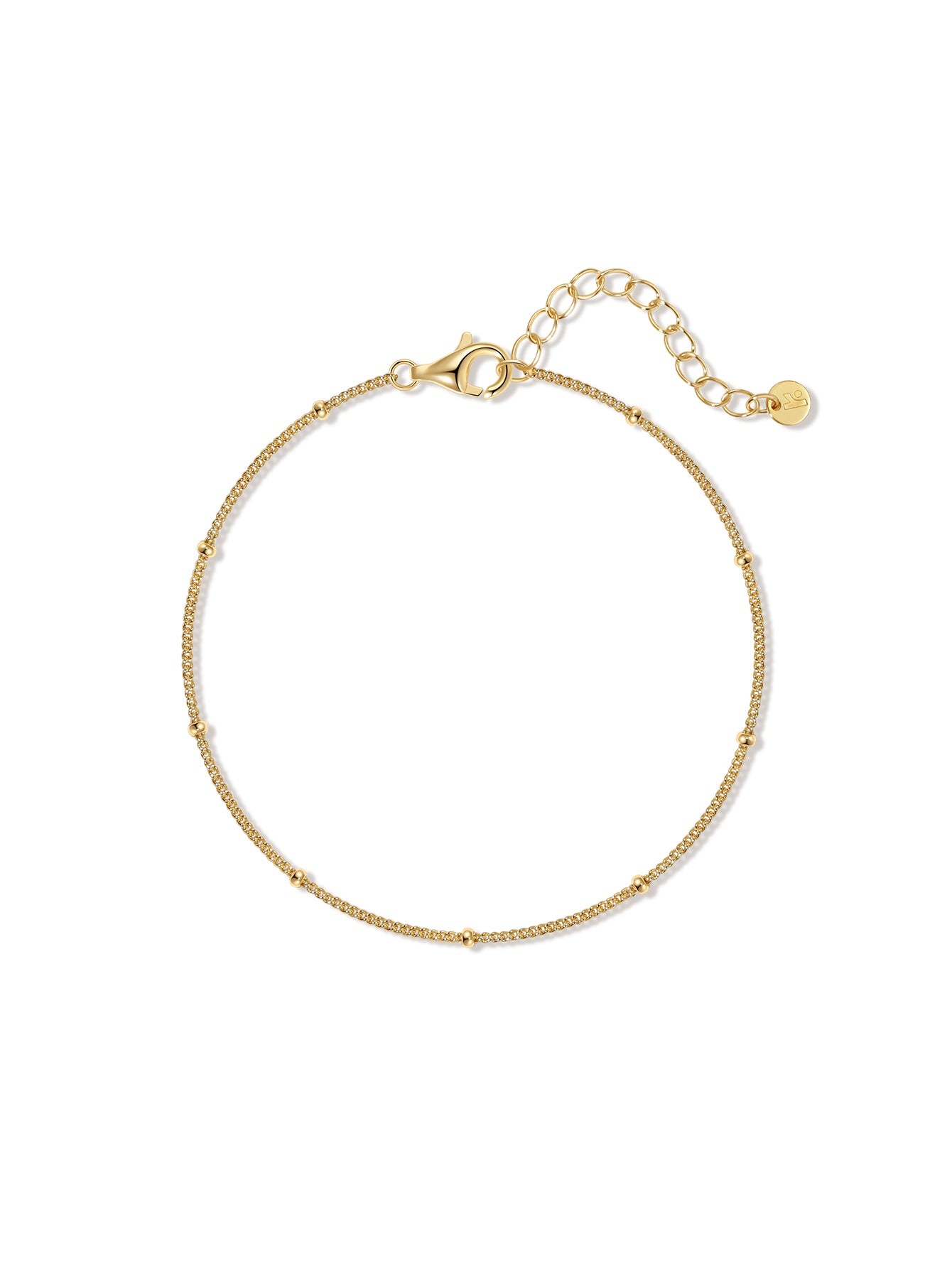 Kugelkettenarmband aus 18-karätigem Gold-Vermeil