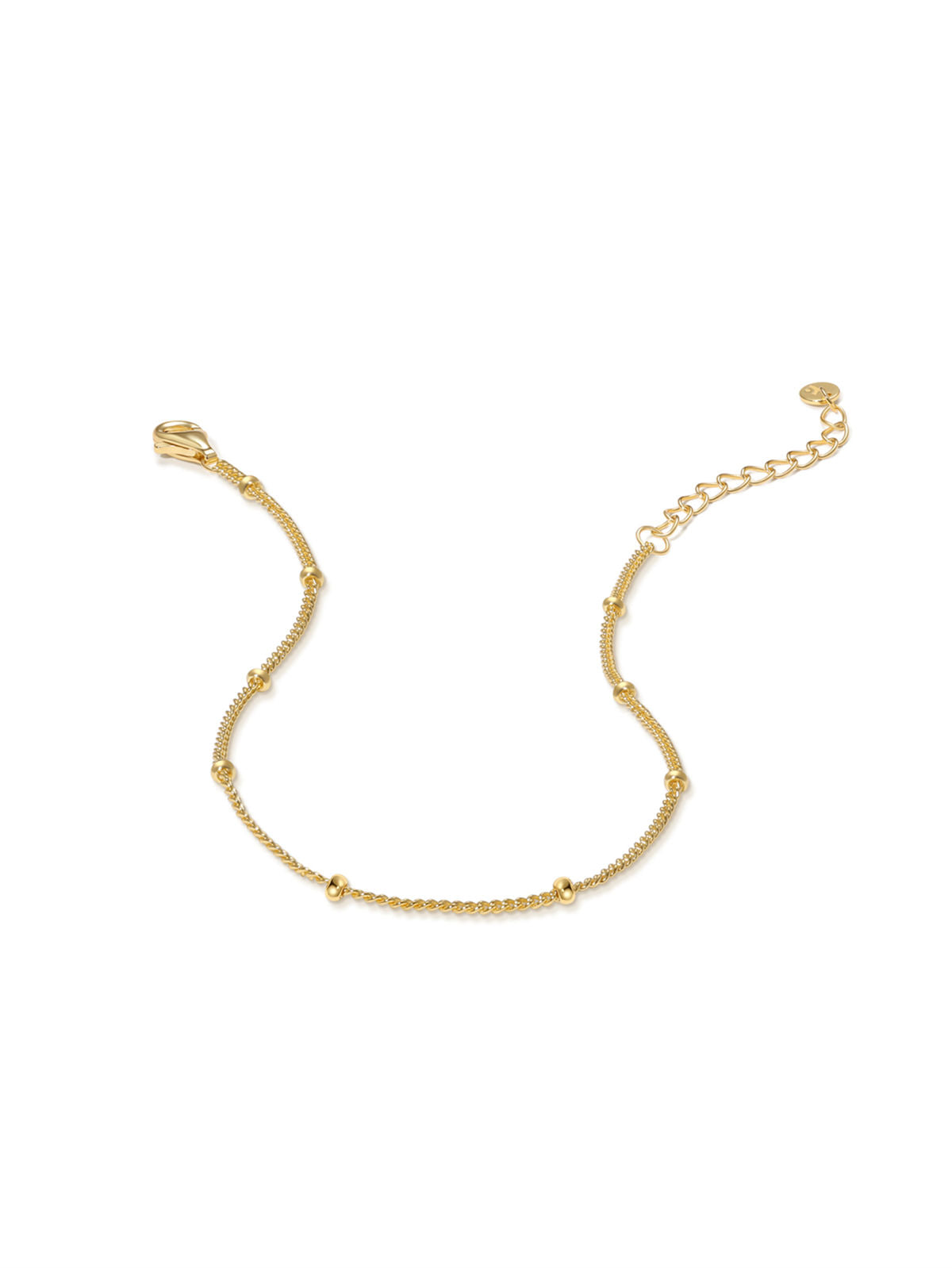 Kosiner Jewelry KOSINER 18K Gold Vermeil Spheres Chain Bracelet