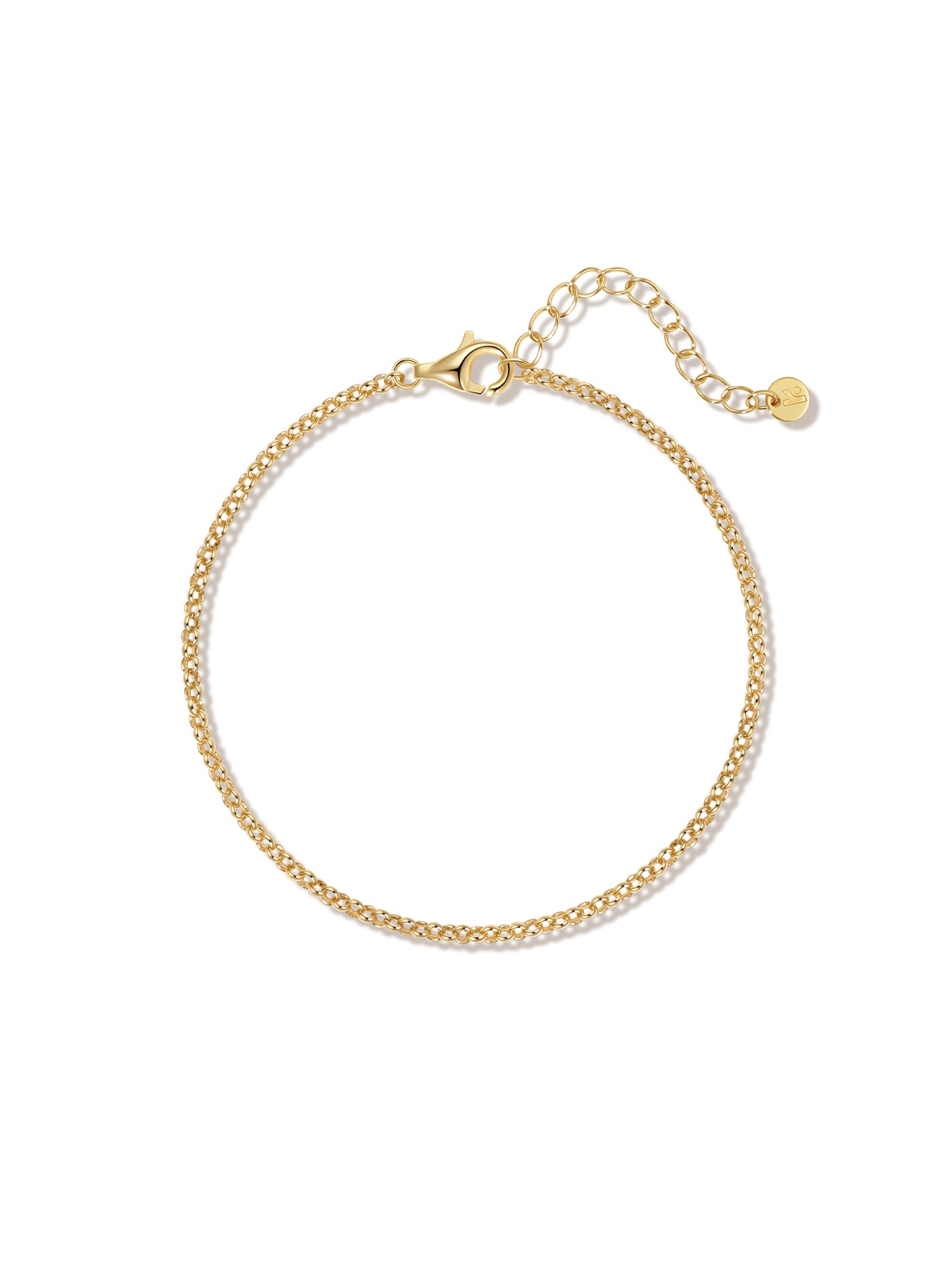 Kabelkettenarmband aus 18-karätigem Gold-Vermeil