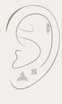 KOSINER elegant silver pendant necklace featuring a unique minimalist design, perfect for everyday wear or special occasions.