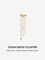 Kosinerjewelry KOSINER 925 Sterling Silver Oceanic Starfish Tassel Flat Back Stud