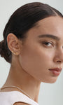 KOSINER Coconut tree flatback stud minimalist everyday wear