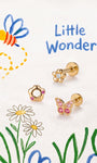 KOSINER Little Wonder flower jewelry collection in 14K solid gold