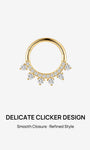 KOSINER elegant gold-plated pendant necklace featuring a stunning crystal stone, perfect for adding a touch of sophistication to any outfit.