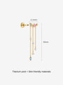 Kosinerjewelry KOSINER 925 Sterling Silver Oceanic Starfish Tassel Flat Back Stud