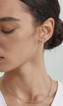 KOSINER Mermaid tail flatback stud minimalist everyday & beachwear ear jewelry