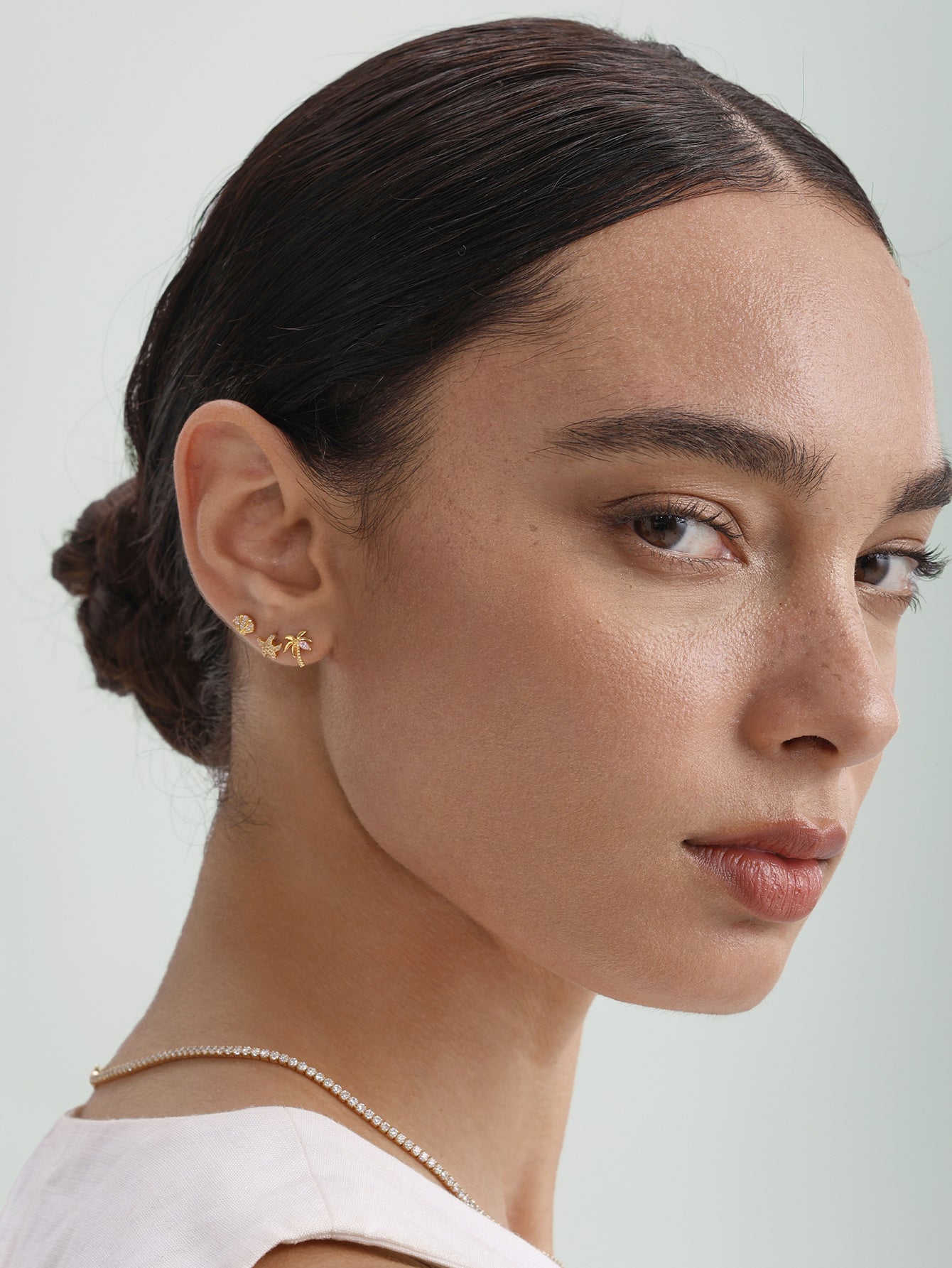 KOSINER Seastar flatback stud minimalist everyday & beachwear