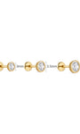 KOSINER oval lab-grown diamond flat back studs in 3mm, 3.5mm and 4mm sizes