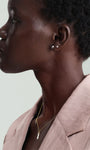 Kosiner 14K Solid Gold Classic Round Ear Piercing Stud