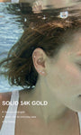 KOSINER genuine 14K solid gold construction, no plating, waterproof and anti-fade for long use