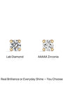 KOSINER lab diamond vs AAAAA zirconia comparison, choose between real brilliance or everyday shine
