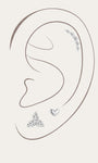 14K Solid Gold Flatback Love Set - Kosinerjewelry