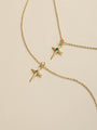 Kosiner Jewelry KOSINER 18K Gold Vermeil Delicate Initials Chain Necklace