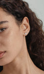 KOSINER 14K Solid Gold Marquise CZ Stud Close-Up, Ultra Shine AAAAA Cubic Zirconia