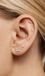 KOSINER 14K Solid Gold Marquise CZ Stud Close-Up, Ultra Shine AAAAA Cubic Zirconia