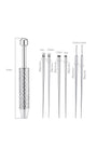 A professional-grade titanium insertion tool set designed for precise, safe, and effortless jewelry changes.