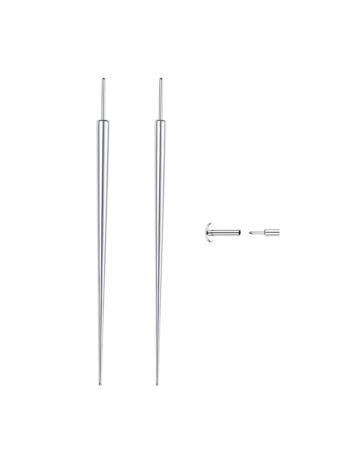 A professional-grade titanium insertion tool set designed for precise, safe, and effortless jewelry changes.