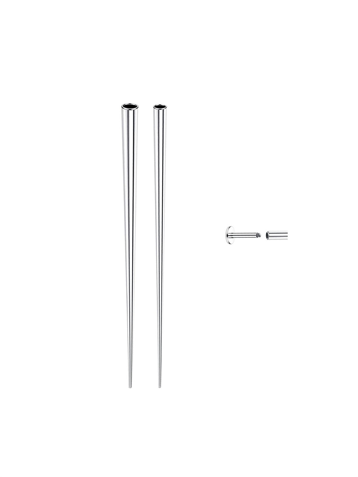 A professional-grade titanium insertion tool set designed for precise, safe, and effortless jewelry changes.