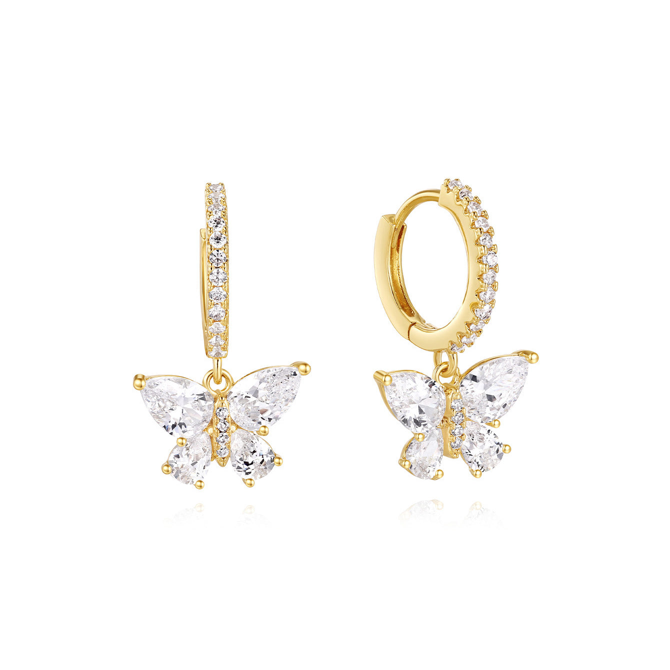 Collection de boucles d'oreilles papillon élégantes et à la mode - Kosinerjewelry