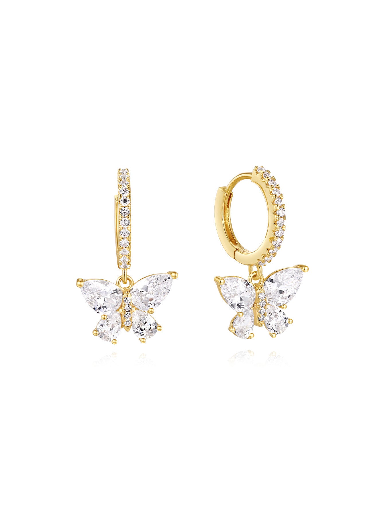Modische, elegante, wunderschöne Schmetterlings-Ohrring-Kollektion – Kosinerjewelry