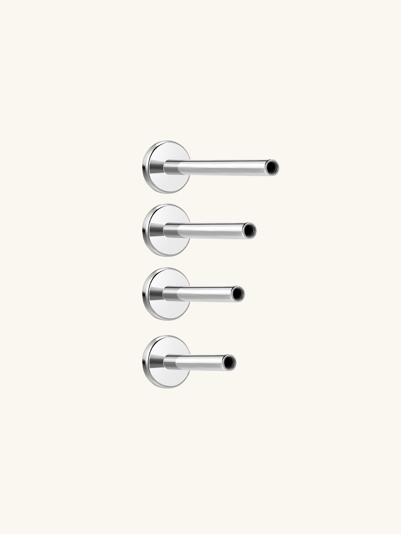 kosiner jewelry G23 Titanium Flatback Base 6mm/7mm/8mm/10mm