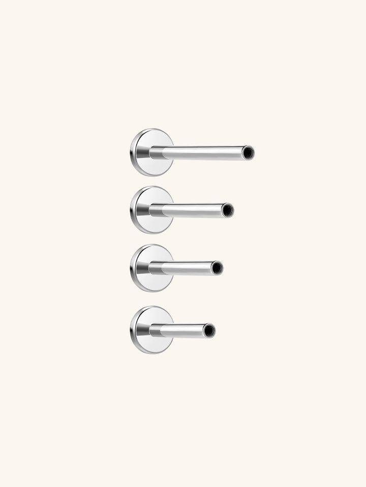 kosiner jewelry G23 Titanium Flatback Base 6mm/7mm/8mm/10mm