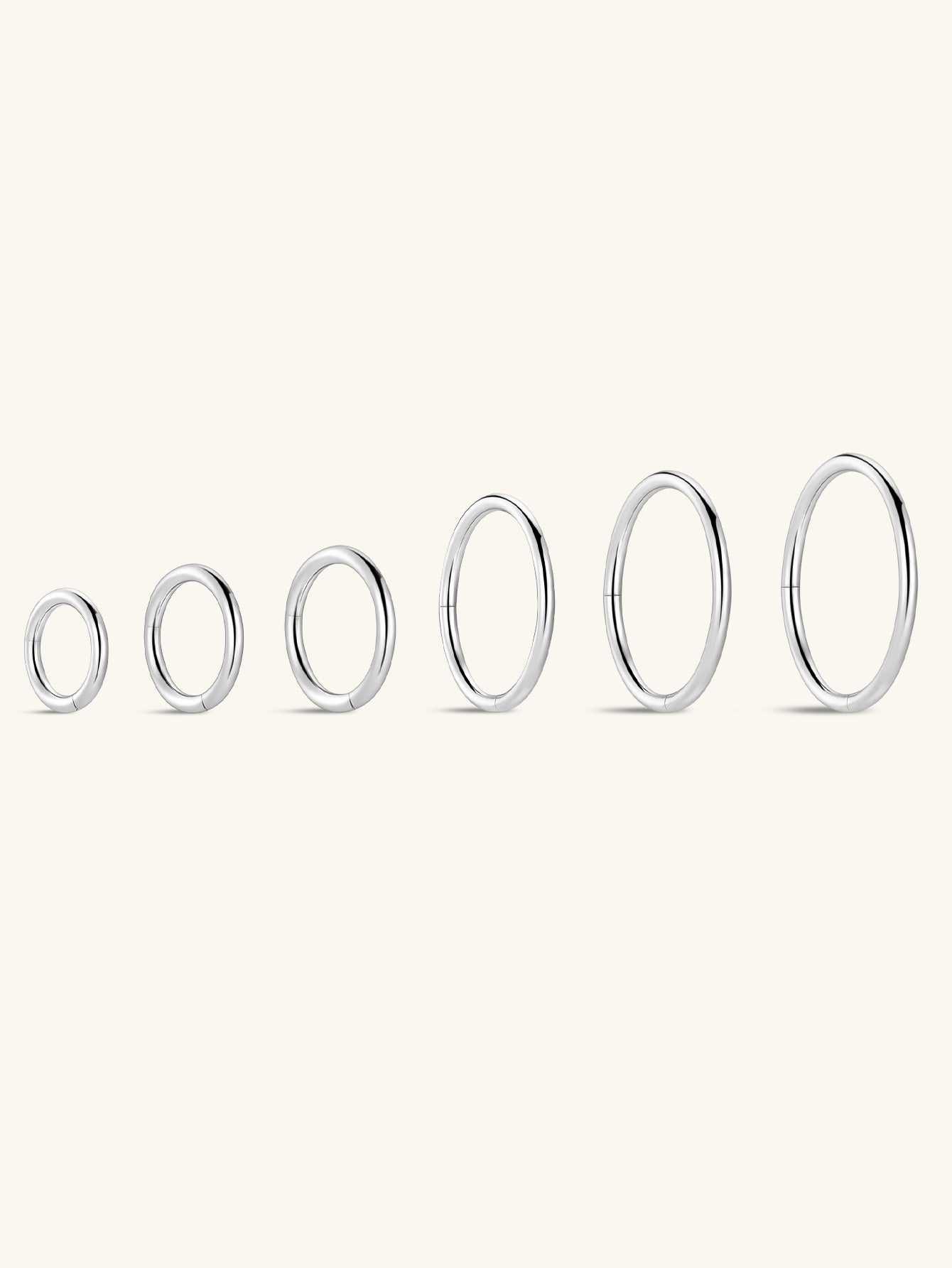 kosiner jewelry G23 Titanium Classic All - Match Hoop Earrings