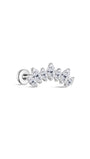 kosiner jewelry G23 Titanium Shining Crown Ear Piercing Stud