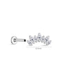 kosiner jewelry G23 Titanium Shining Crown Ear Piercing Stud