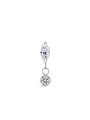 kosiner jewelry G23 Titanium Marquise Zircon Pendant Ear Piercing Stud