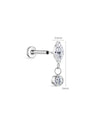 kosiner jewelry G23 Titanium Marquise Zircon Pendant Ear Piercing Stud