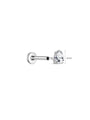 kosiner jewelry G23 Titanium Four - Claw Drop Zircon Ear Piercing Stud