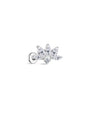 kosiner jewelry G23 Titanium Lotus Ear Piercing Stud