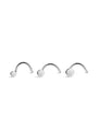 kosiner jewelry G23 Titanium Classic Round Twist Nose Ring