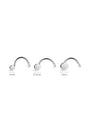 kosiner jewelry G23 Titanium Classic Round Twist Nose Ring