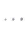 kosiner jewelry G23 Titanium Border Classic Zircon Nose Stud