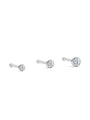kosiner jewelry G23 Titanium Border Classic Zircon Nose Stud