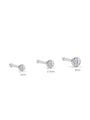 kosiner jewelry G23 Titanium Border Classic Zircon Nose Stud