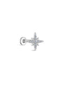 G23 Titanium Eight-Pointed Star Ear Piercing Stud - Kosinerjewelry
