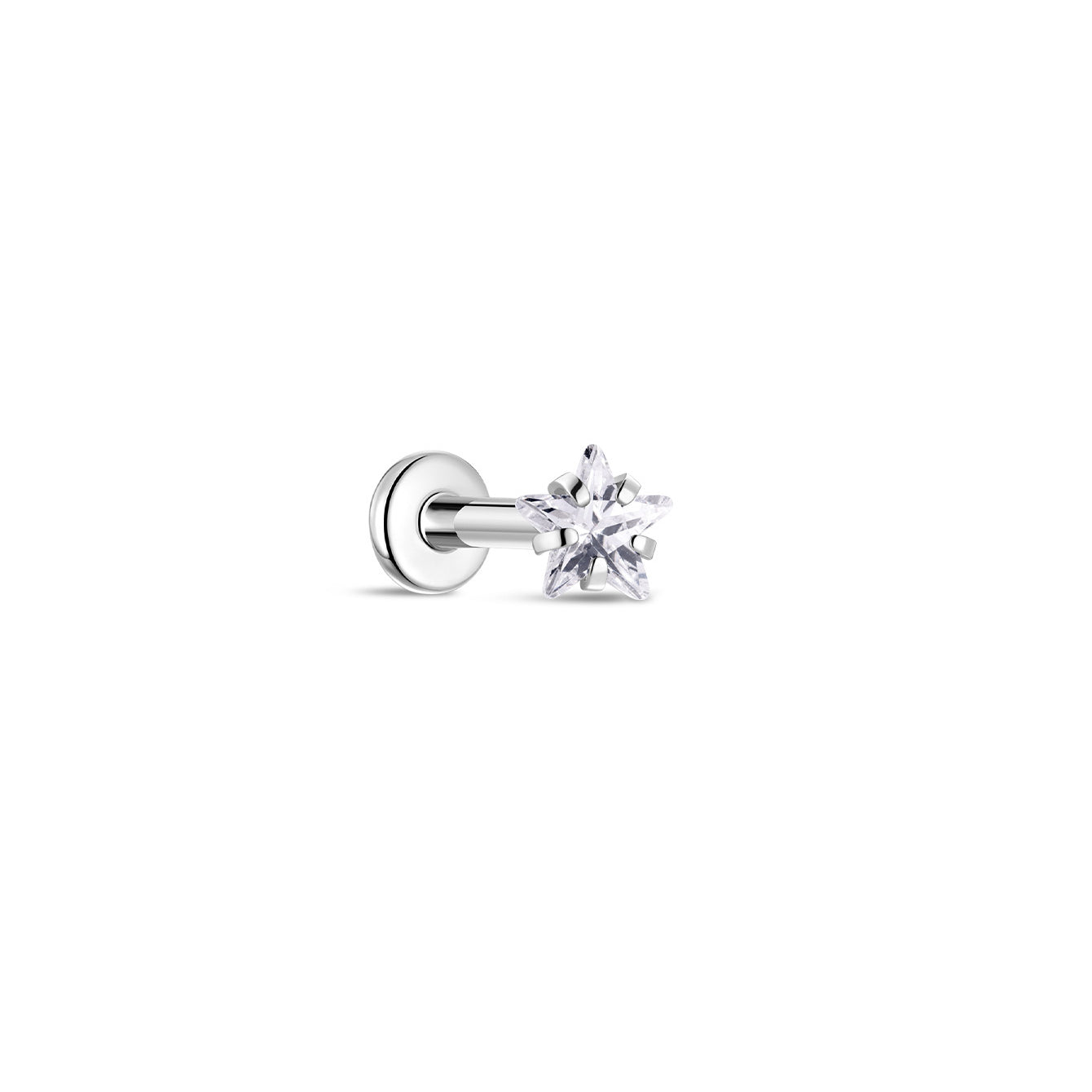 G23 Titanium Shining Stars Ear Piercing Stud - Kosinerjewelry