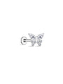 kosiner jewelry G23 Titanium Butterfly Ear Piercing Stud