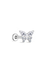 kosiner jewelry G23 Titanium Butterfly Ear Piercing Stud