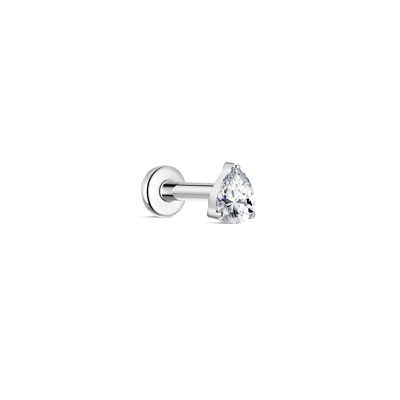 kosiner jewelry G23 Titanium Three - Claw Water Drop Ear Piercing Stud