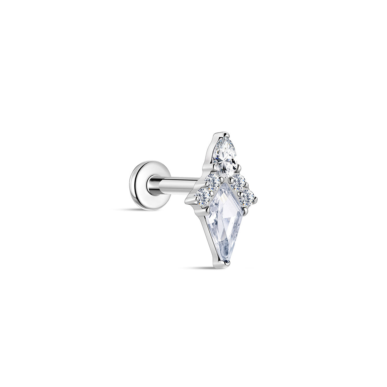 kosiner jewelry G23 Titanium Kite Ear Piercing Stud