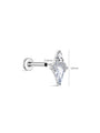 kosiner jewelry G23 Titanium Kite Ear Piercing Stud