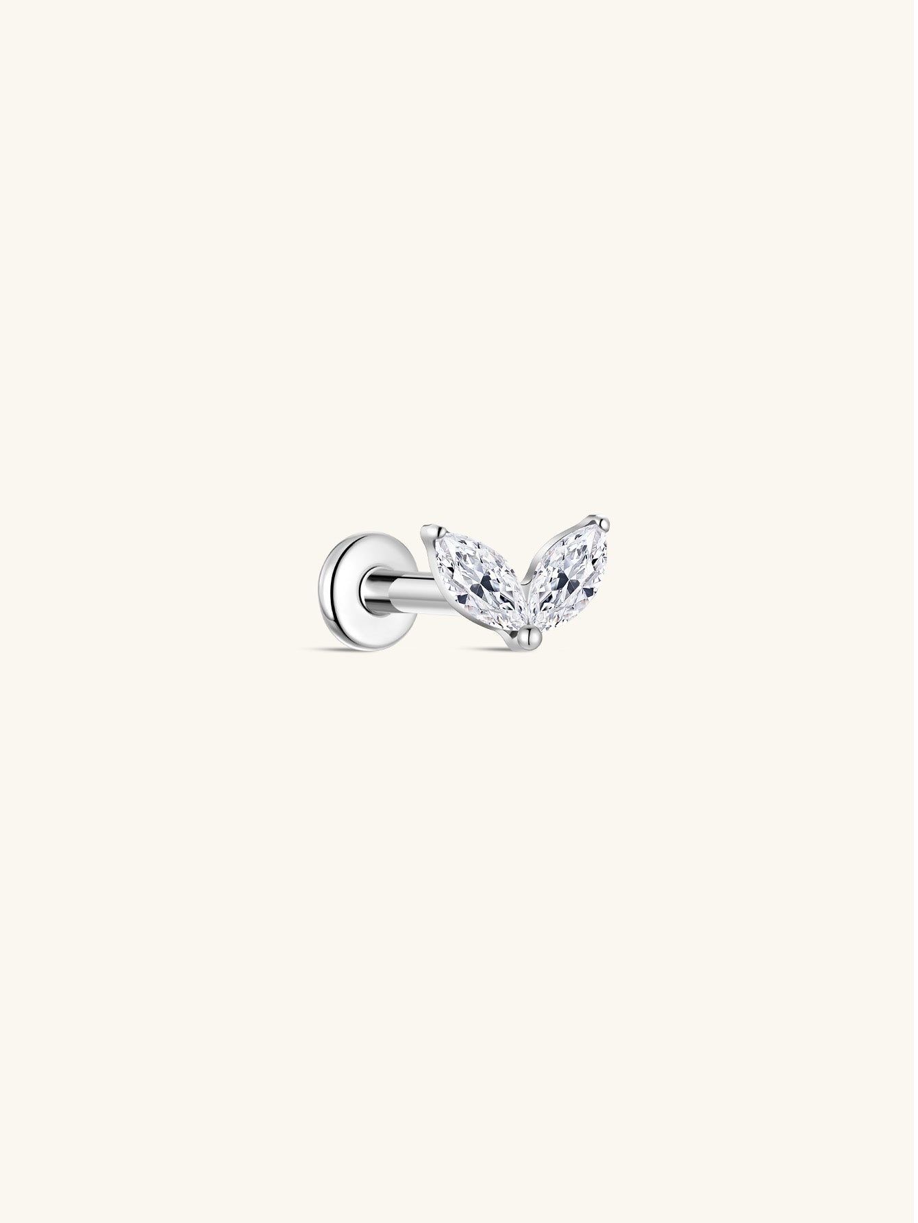 kosiner jewelry G23 Titanium Rabbit Ear Piercing Stud