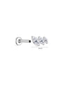 kosiner jewelry G23 Titanium Trinity Shiny Zircon Ear Piercing Stud