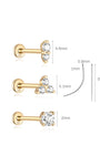 14K Solid Gold Flatback Starter Set - Kosinerjewelry
