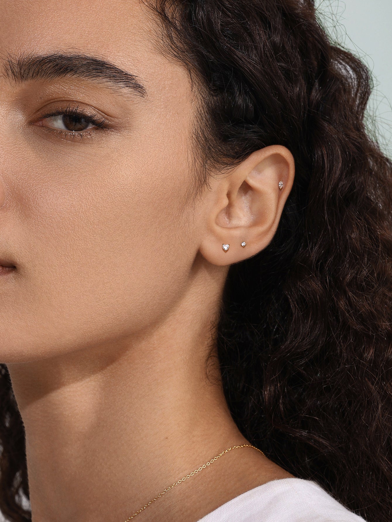 Core Flatback Set in 14K Solid Gold