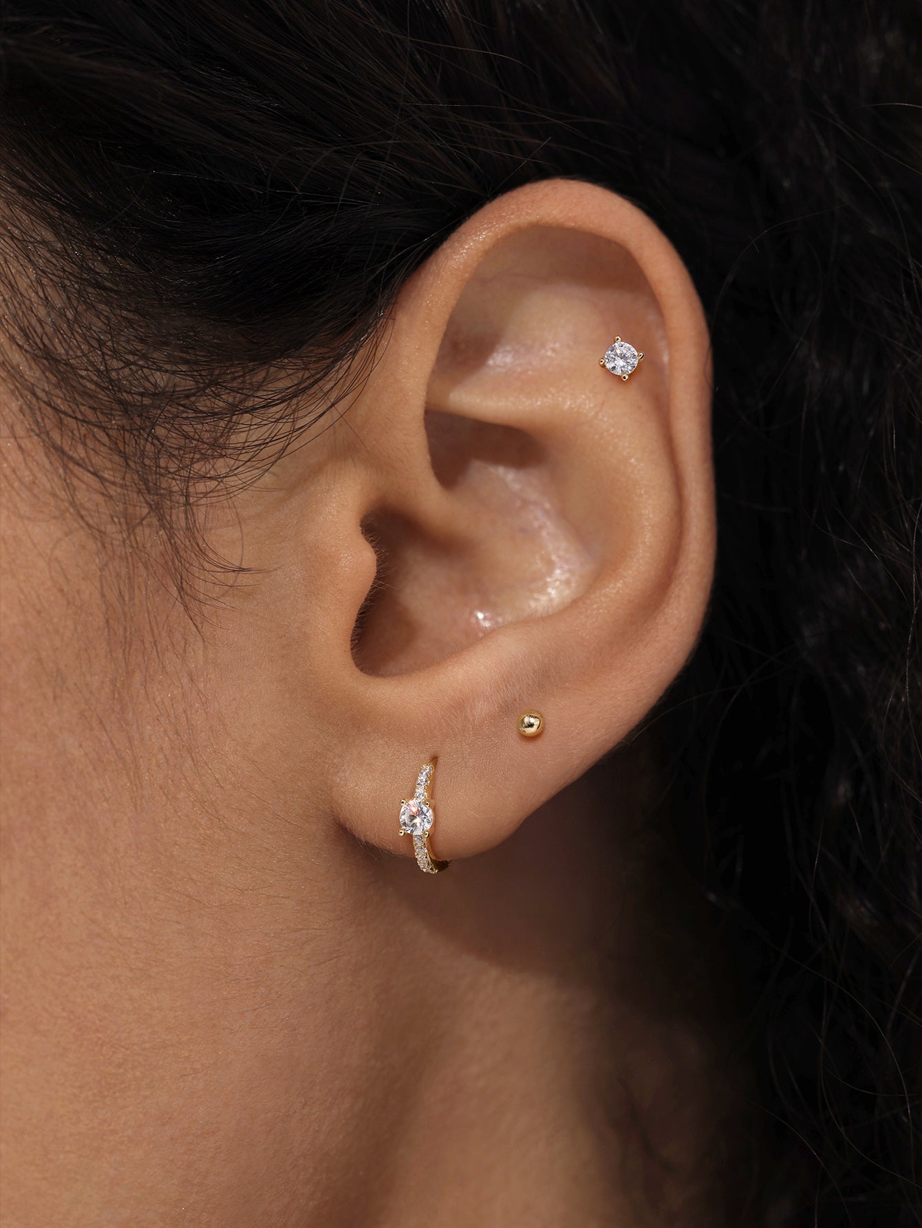 Classic Flatback Set in 14K Solid Gold